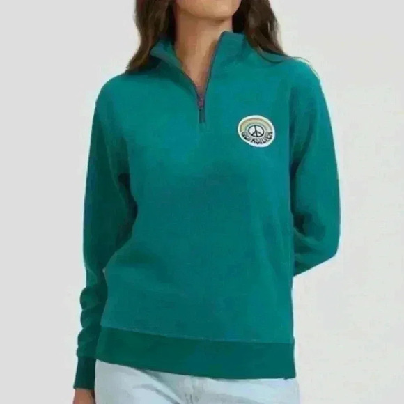 Quiksilver - Womens Half-Zip‎ Mock Neck Sweatshirt - Picture 1 of 9